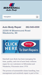 Mobile Screenshot of marshallautobody.com